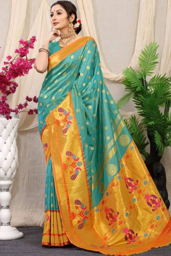 Mor Bangadi Paithani By Kasmora Pure Silk Wedding Saree Collection